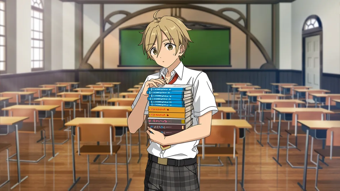 Tomoya with manga